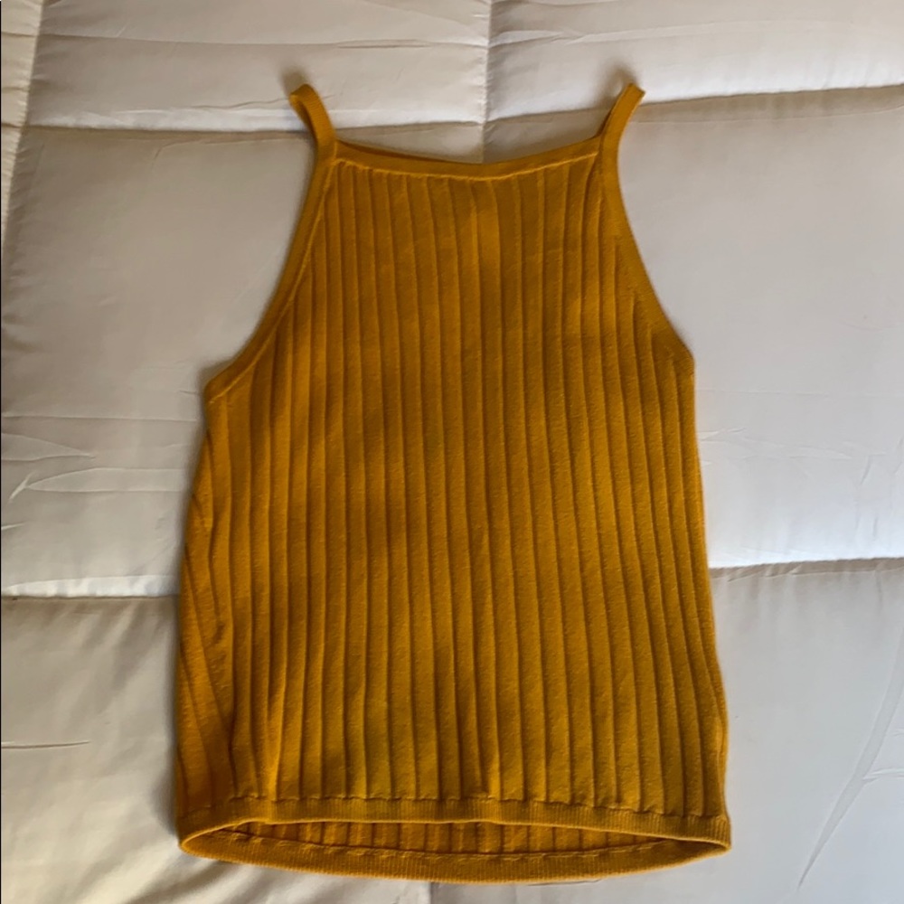 Mustard Yellow/Gold High Neck Tank